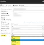 Multiple level alerts with ARM Template