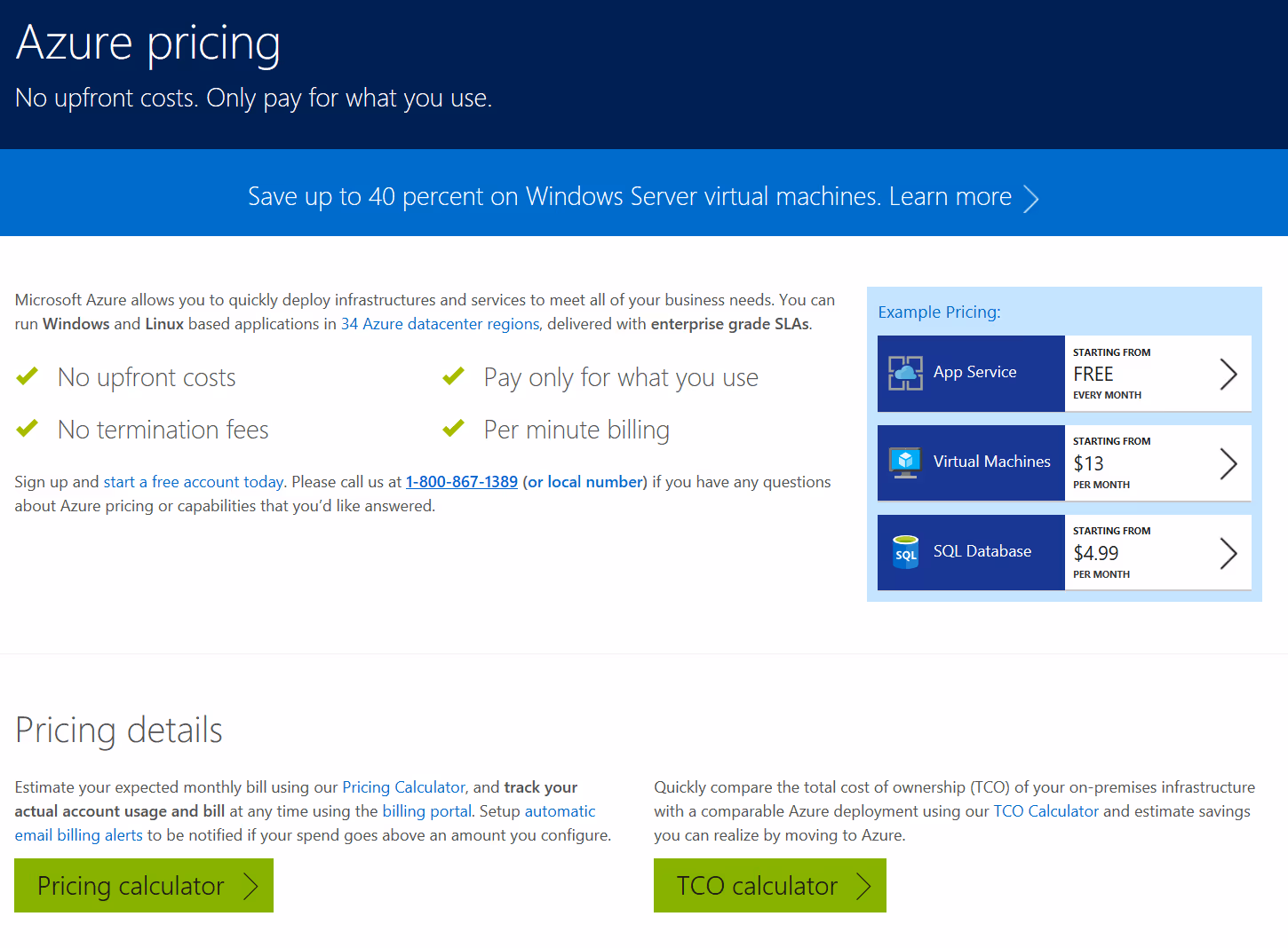 How much it cost Azure?