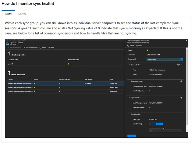 Monitoring Azure File Sync