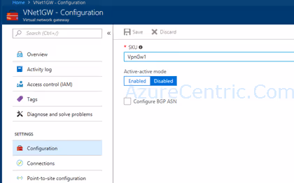 Adding an IP to an existing Azure Virtual Network Gateway
